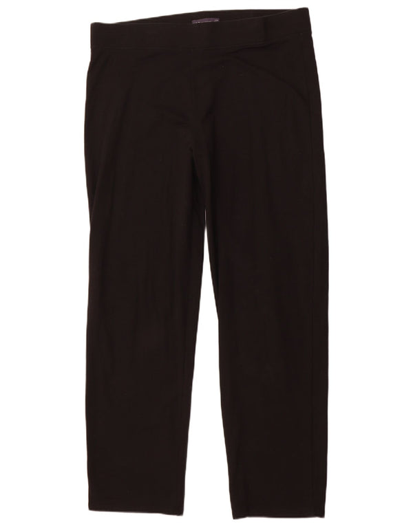 MARKS & SPENCER Womens Tracksuit Trousers UK 18 XL Black Cotton