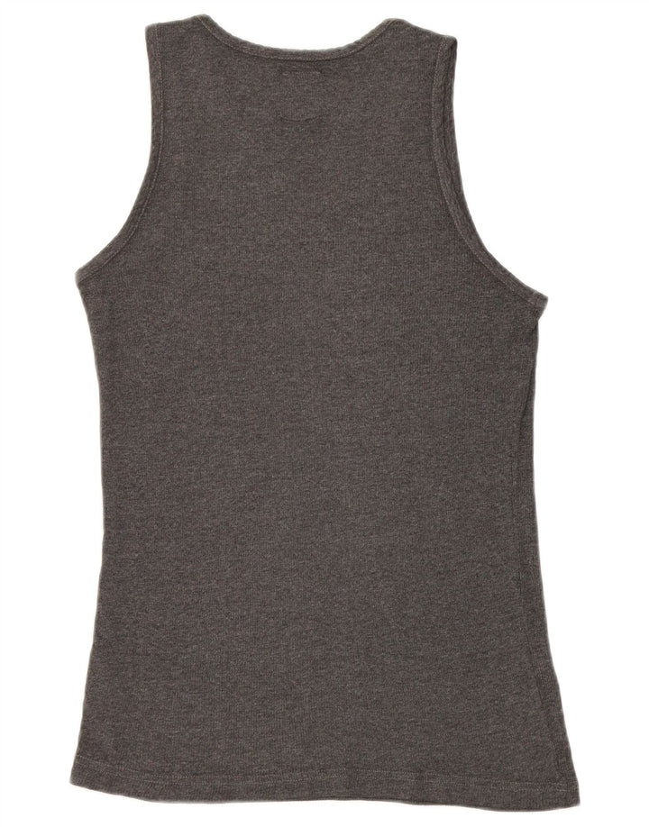 Dickies Damen-Trägershirt, UK-Größe 44, Größe L, Grau, Baumwolle