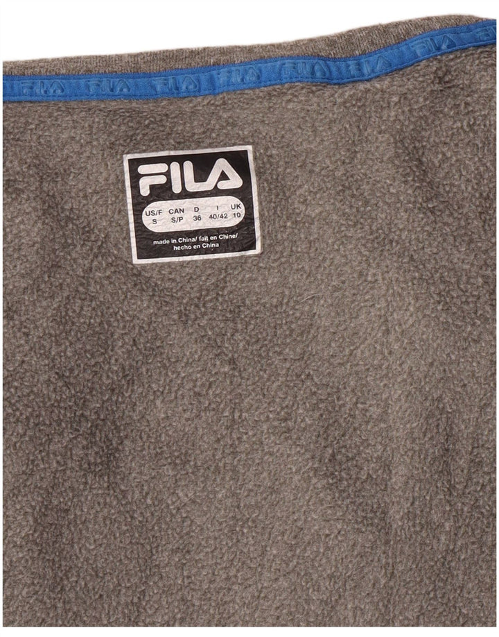 Fila Damen Grafik-Sweatshirt-Pullover UK 10 Small Grau