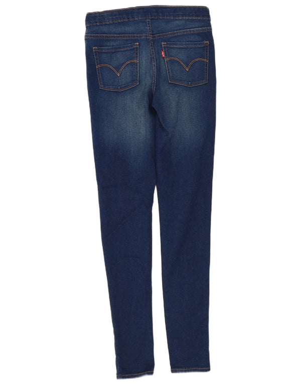 LEVI'S Jegging-Jeans für Mädchen, 11–12 Jahre, W25, L28, marineblaue Baumwolle