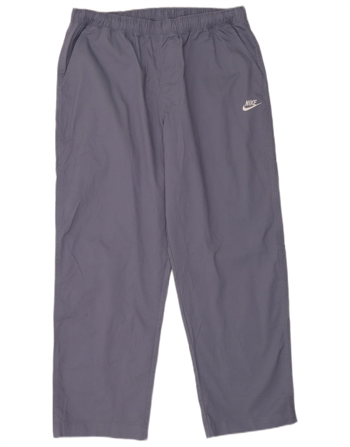 Nike Herren-Trainingshose XL, blaues Polyester