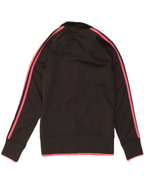 Adidas Damen Graphic Trainingsanzug Top Jacke UK 10 Small Schwarz Baumwolle