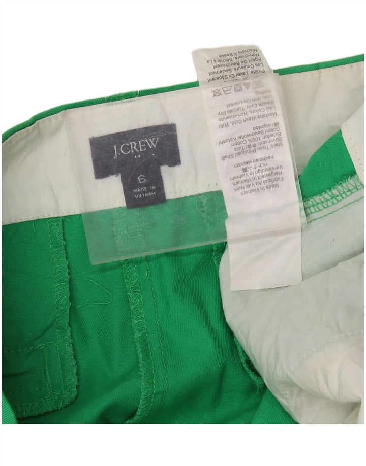 J. CREW Damen Chinoshorts US 6 Medium W32 Grüne Baumwolle