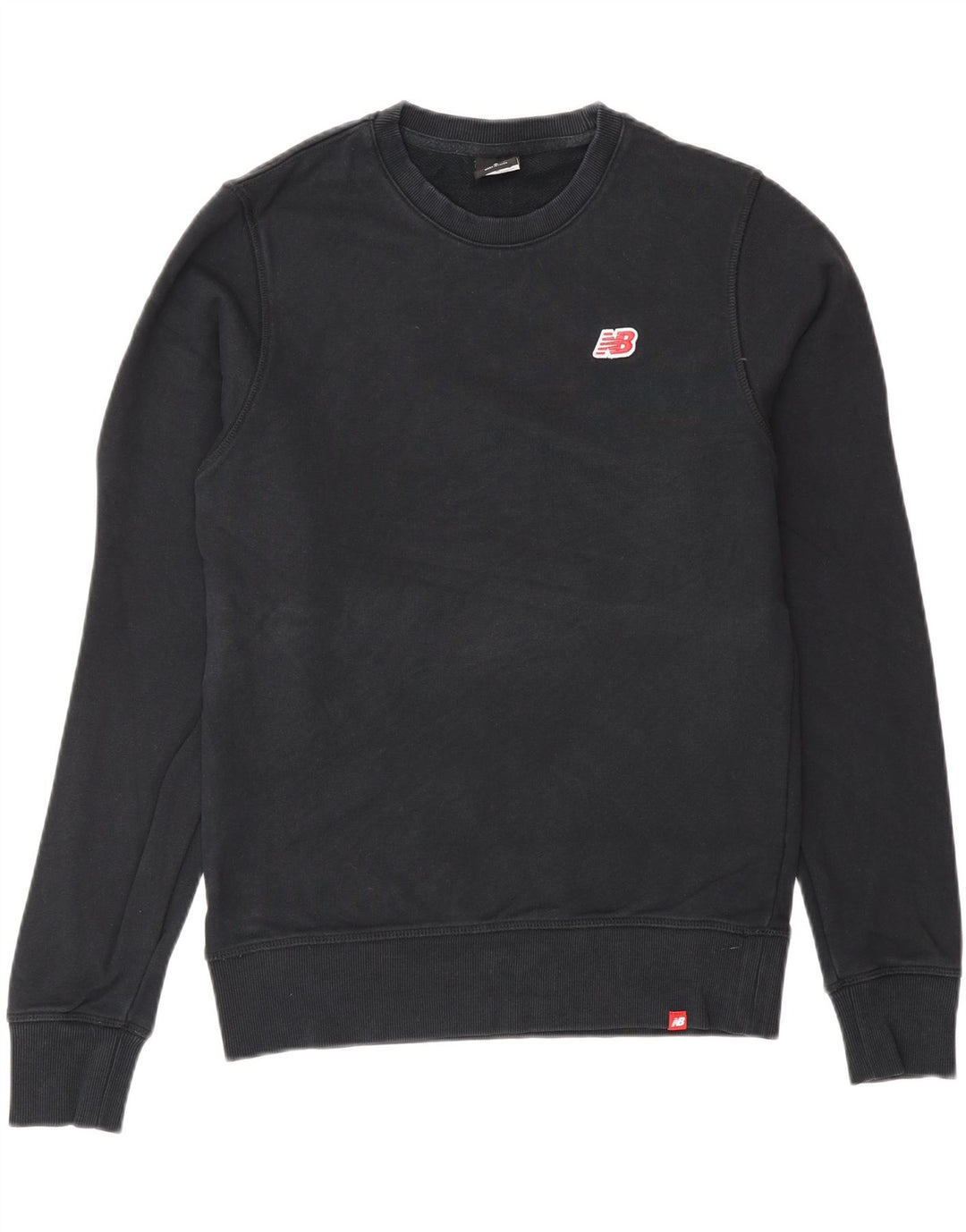 New Balance Herren Sweatshirt Pullover Small Schwarz Baumwolle