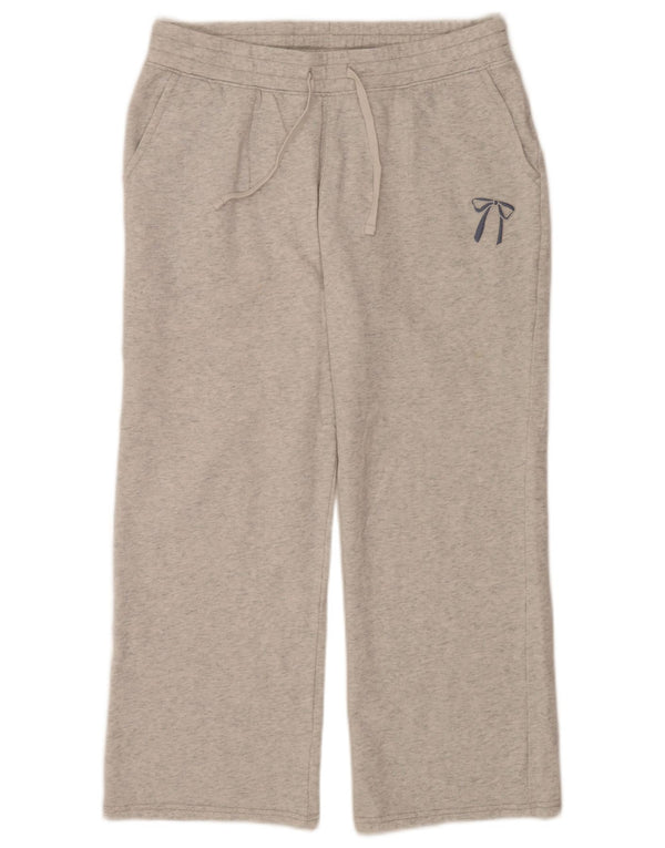 Hollister Crop-Trainingshose für Damen, UK 14, mittelgraue Baumwolle