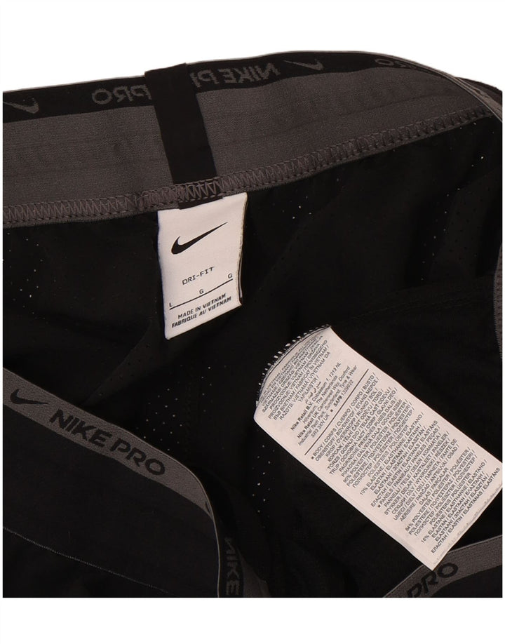 Nike Herren Dri Fit Sportshorts, groß, aus schwarzem Polyester