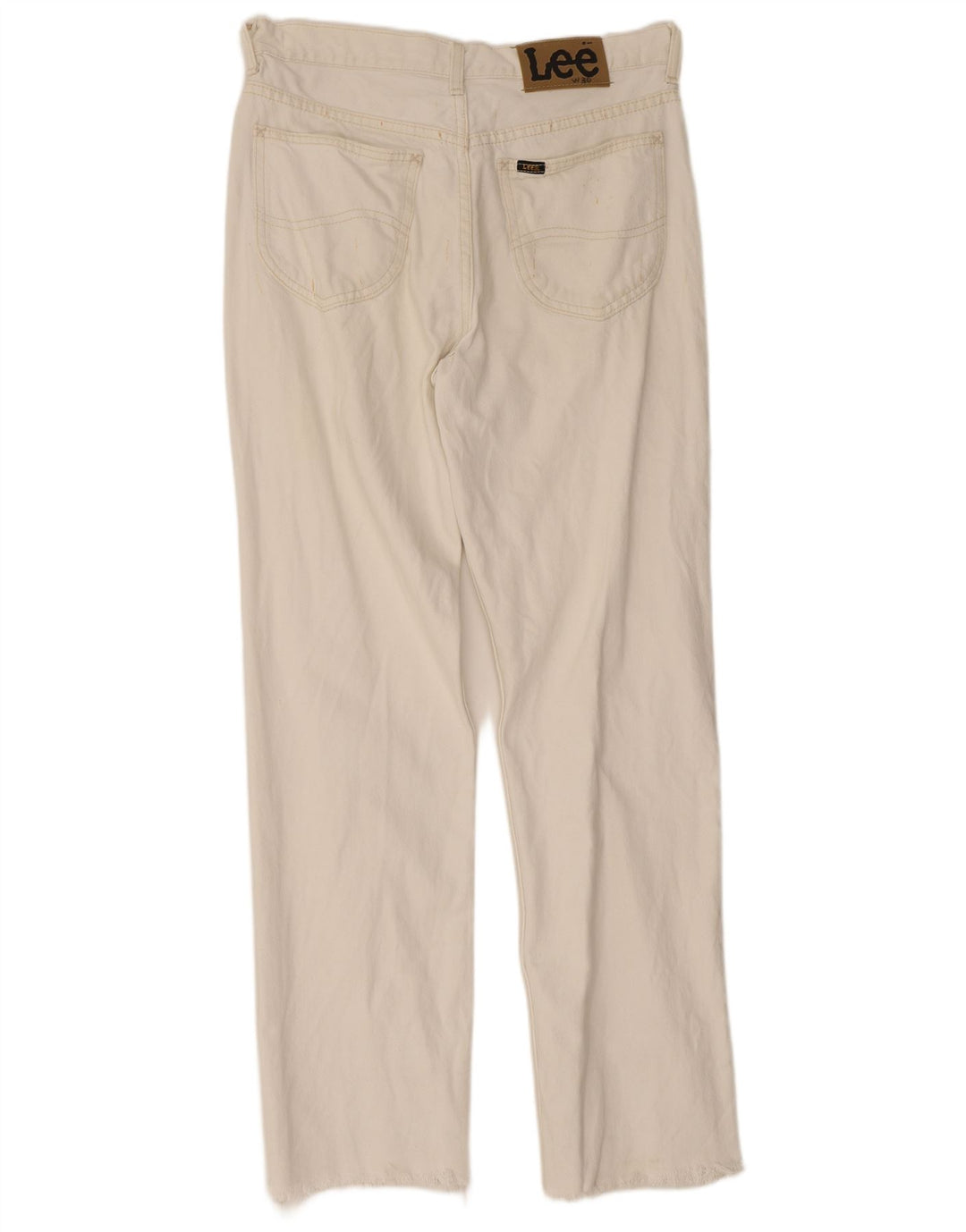 Lee Herren Straight Jeans W30 L31 Weiße Baumwolle