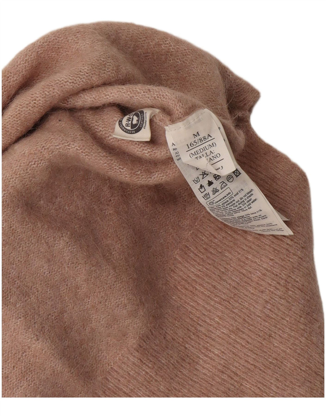 ALL SAINTS Damen Crop Pullover mit U-Boot-Ausschnitt, UK 14, Mittelrosa