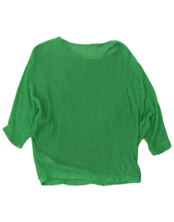 Phase Eight Damen-Pullover mit U-Boot-Ausschnitt, UK 20 2XL, grünes Leinen