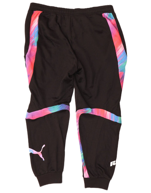 Puma Womens Graphic Trainingshose Jogger UK 18 XL Schwarz Colourblock