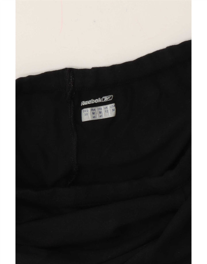 Reebok Damen Capri-Trainingshose UK 12 Medium Schwarz
