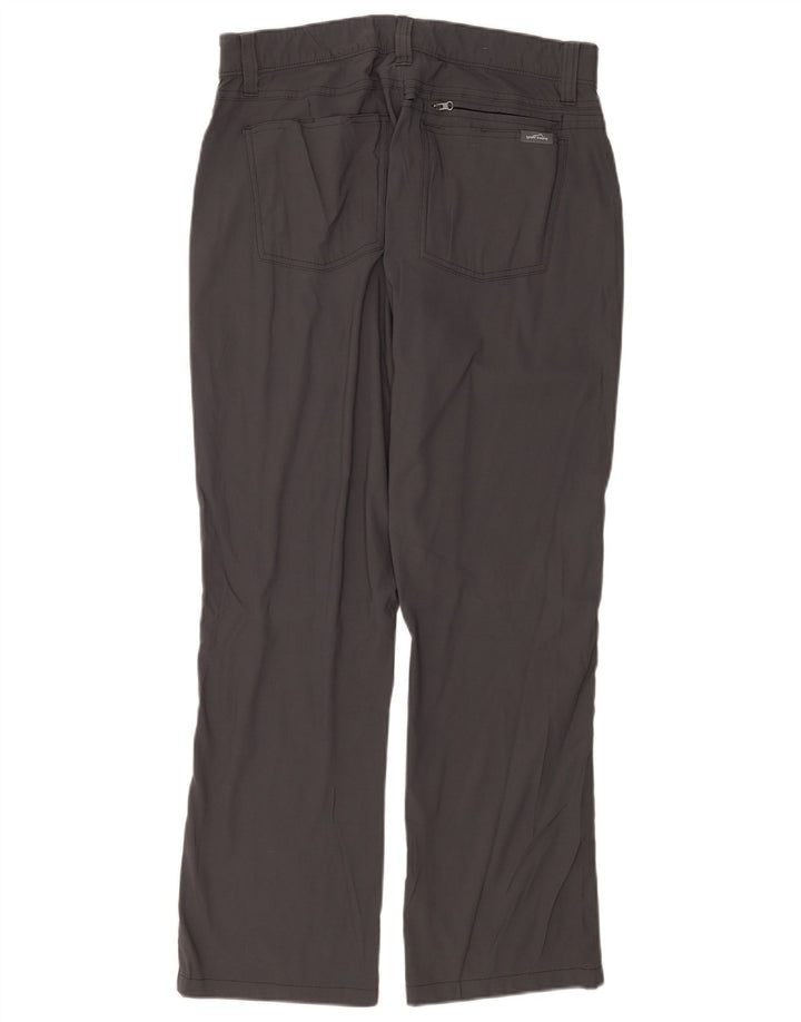 Eddie Bauer Herren gerade Freizeithose W34 L30 graues Nylon