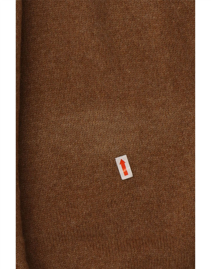 MARLBORO CLASSICS Herren-Pullover mit Reißverschluss, 2XL, braune Wolle