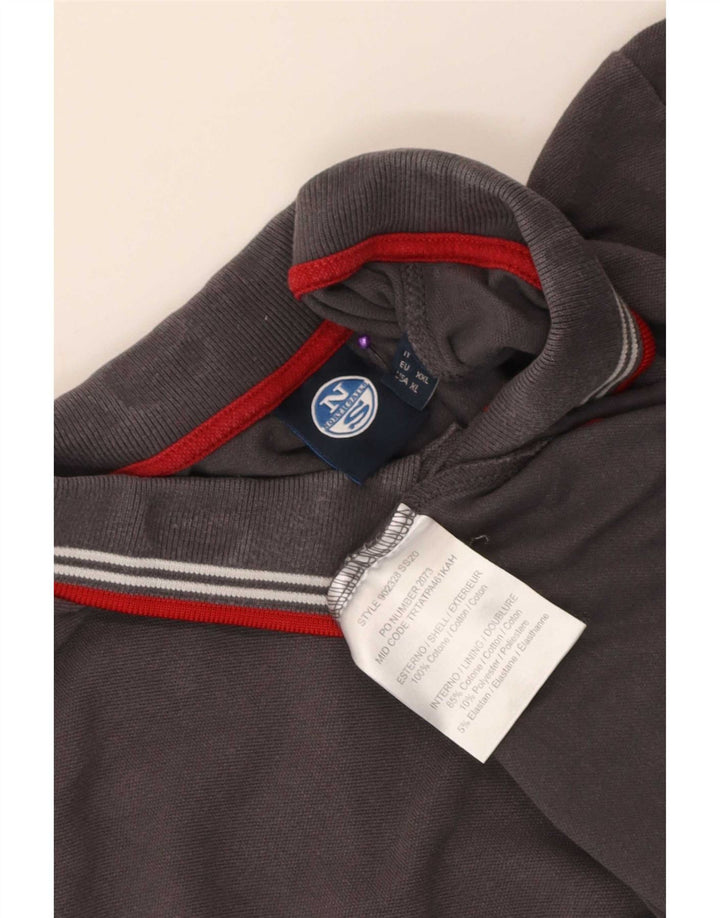North Sails Herren-Poloshirt XL aus grauer Baumwolle