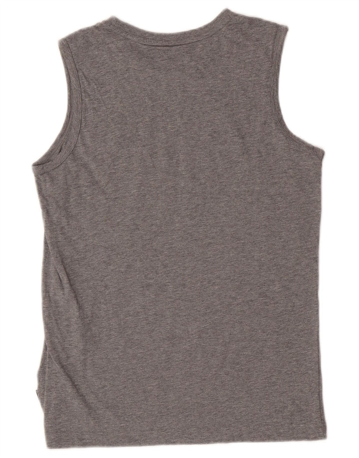Puma Boys Graphic Vest Top 13-14 Jahre Grau meliert