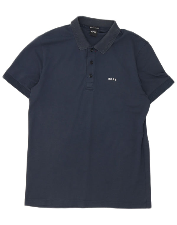 Hugo Boss Herren Slim Fit Poloshirt Mittel Marineblau