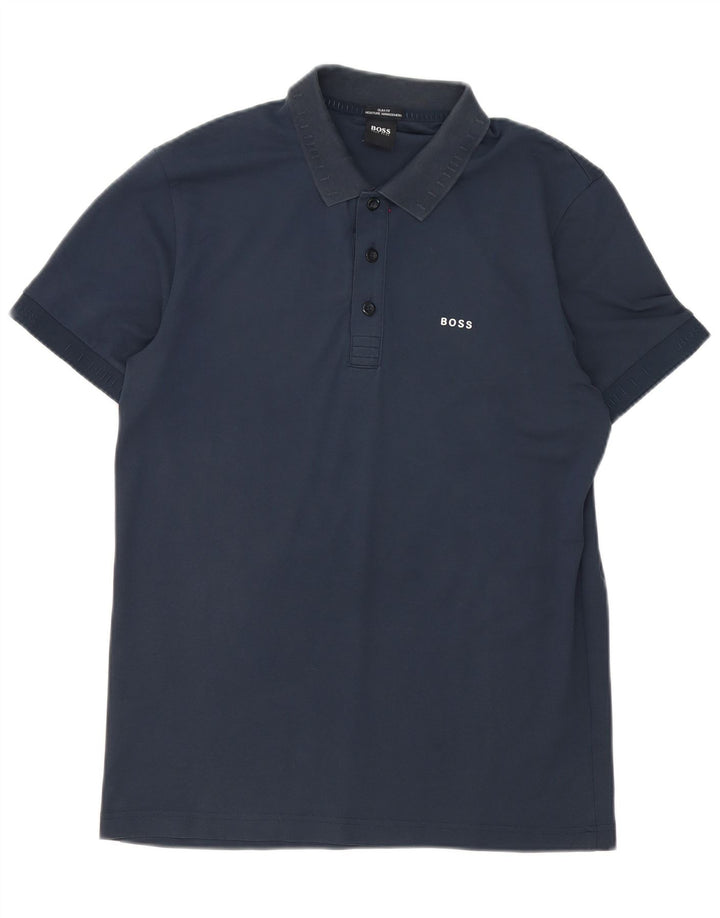 Hugo Boss Herren Slim Fit Poloshirt Mittel Marineblau