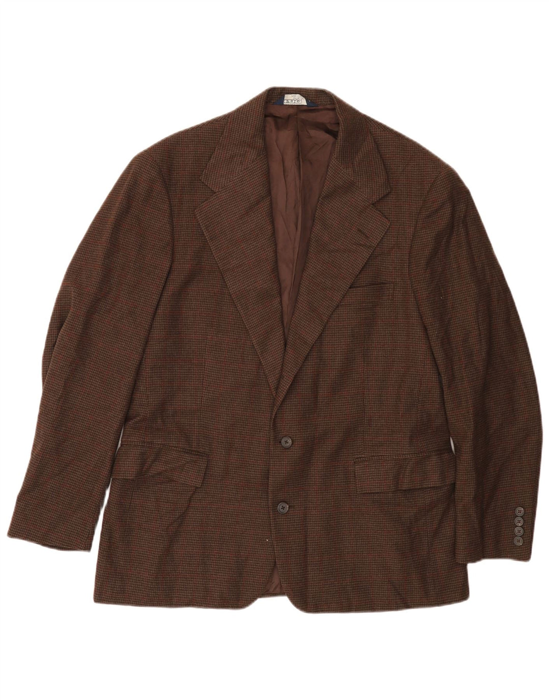 Polo Ralph Lauren Herren-Blazer mit 2 Knöpfen, Gr. 42, Braun, Hahnentrittmuster