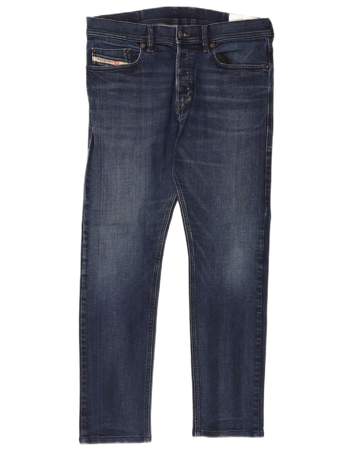 Diesel Herren Tepphar Carrot Slim Jeans W31 L30 Blaue Baumwolle