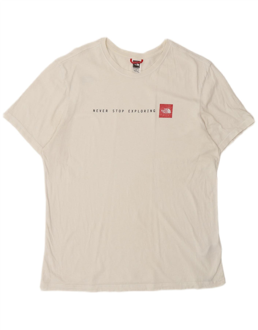 THE NORTH FACE Herren-T-Shirt mit Grafik, Größe L, aus weißer Baumwolle