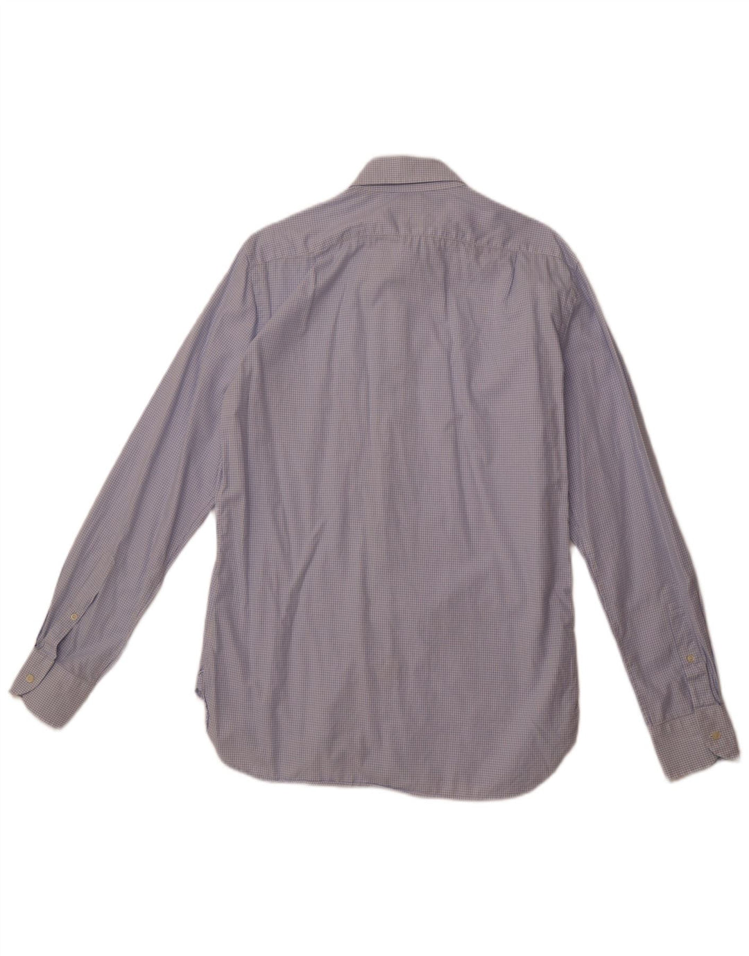 BOGGI Herren-Hemd mit maßgeschneiderter Passform, Größe 40 15 3/4, mittelblau kariert