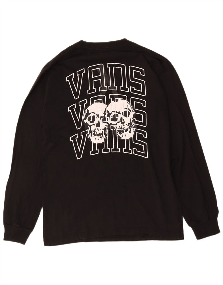 Vans Herren Grafik-Oberteil, langärmelig, mittelschwarz, Baumwolle