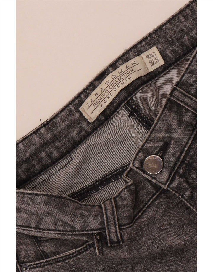 Zara Damen Slim Jeans EU 34 2XS W24 L26 Grau