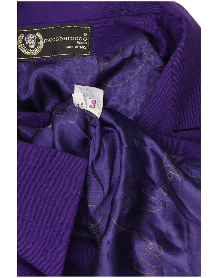 ROCCOBAROCCO Zweireihiger Damen-Blazer IT 42 Mittelviolett