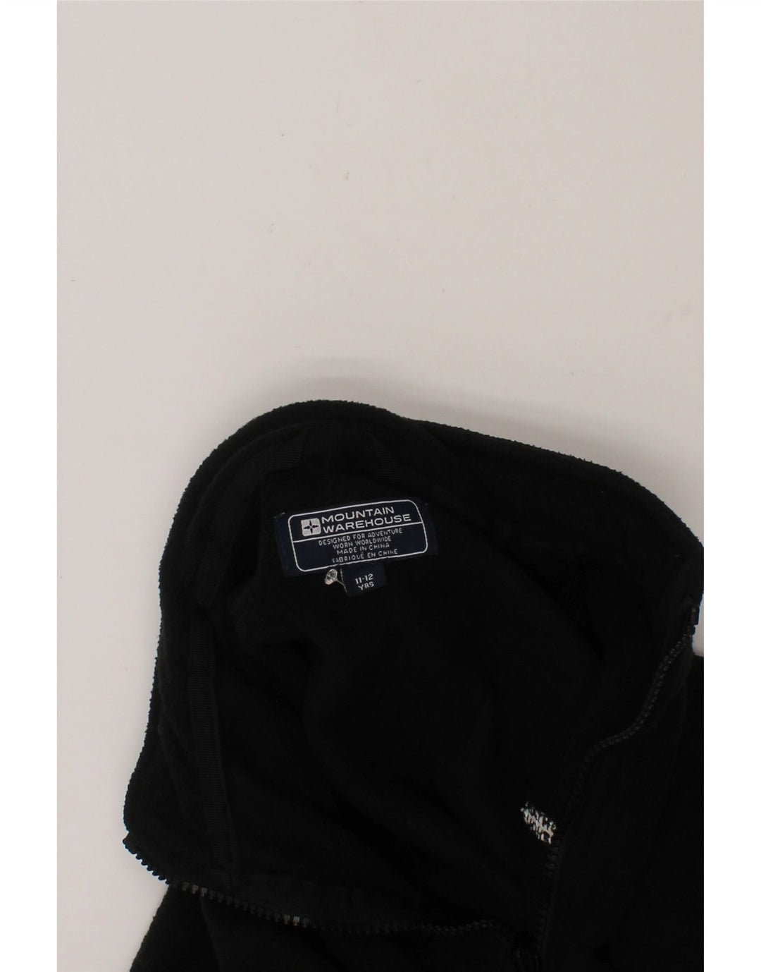 MOUNTAIN WAREHOUSE Boys Fleece Jacket 11-12 Years Black Polyester Vintage Mountain Warehouse and Second-Hand Mountain Warehouse from Messina Hembry 