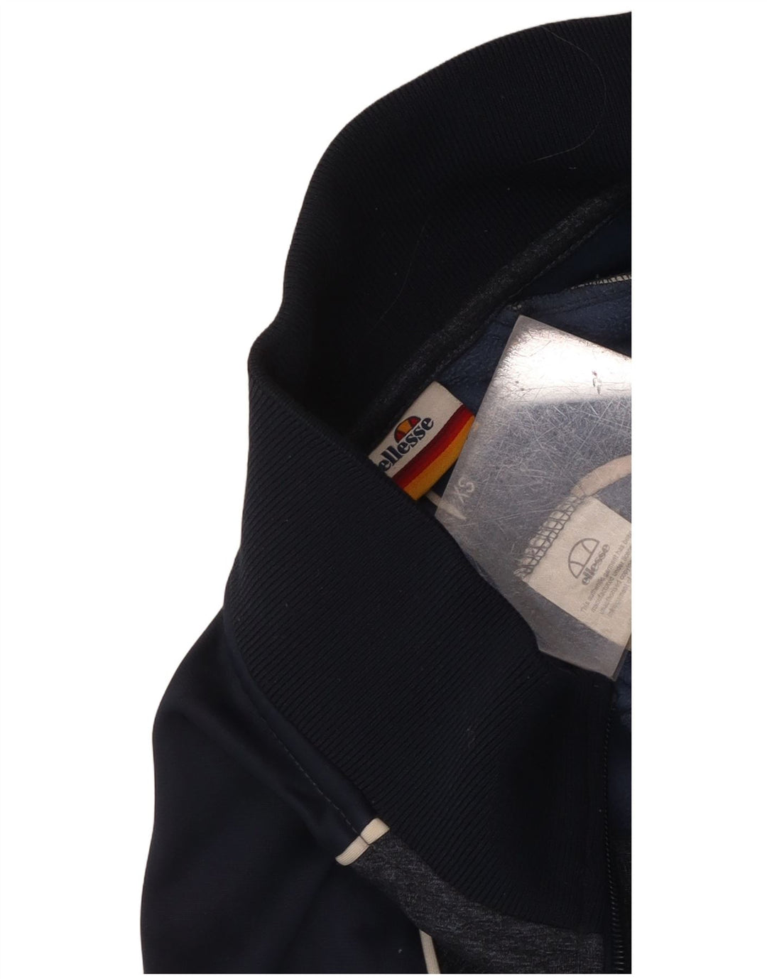 Ellesse Herren-Trainingsanzugoberteil, XS, Marineblau, Farbblock-Polyester