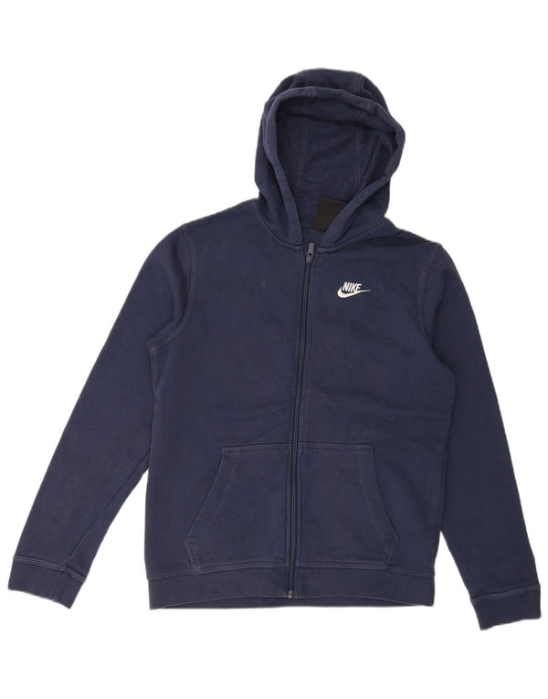 Nike Standard-Kapuzenpullover mit Reißverschluss für Jungen, 13–14 Jahre, XL, Marineblau, Baumwolle