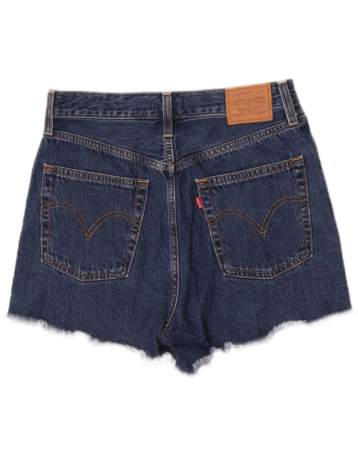 Levi's Damen Ribcage Denim Shorts W29 Mittelblaue Baumwolle