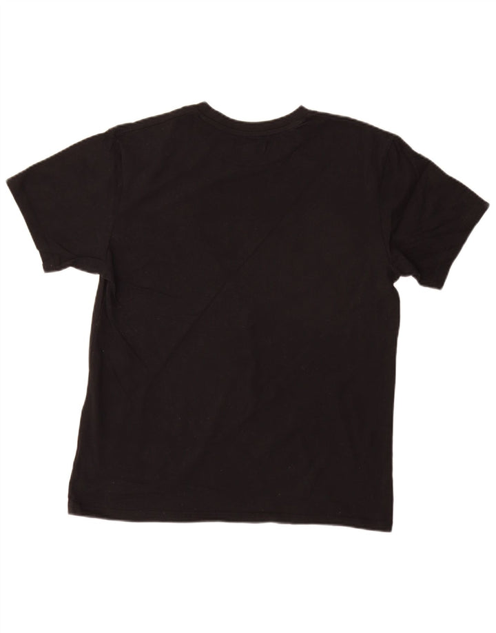 DKNY Mens Graphic T-Shirt Top Small Black Cotton