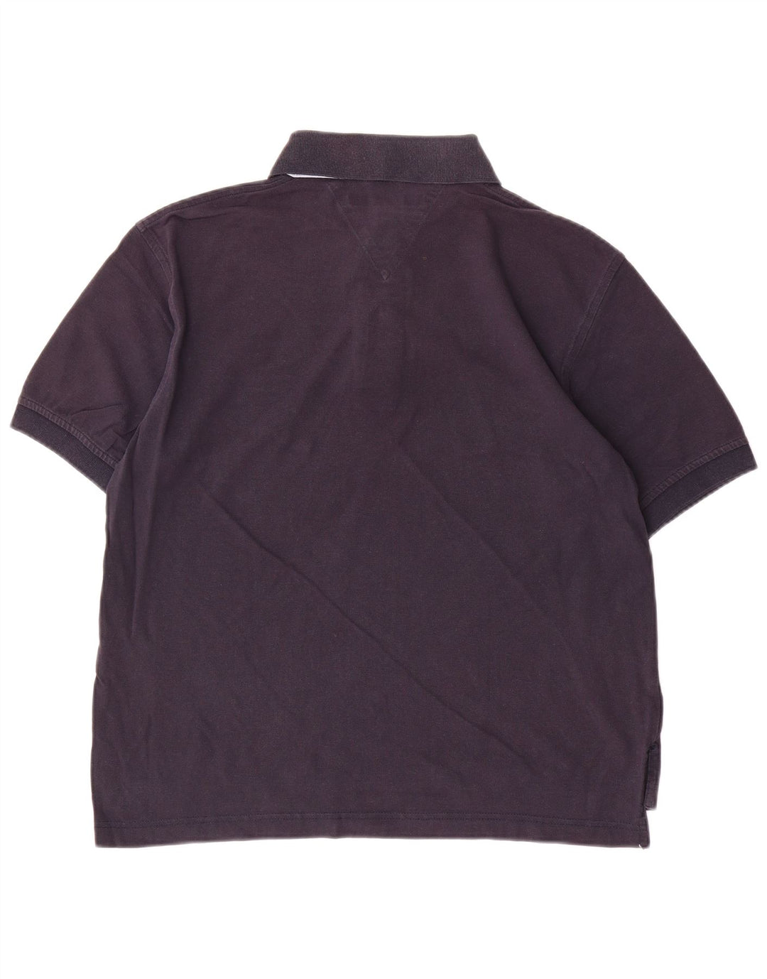 Tommy Hilfiger Herren-Poloshirt, mittelmarineblaue Baumwolle