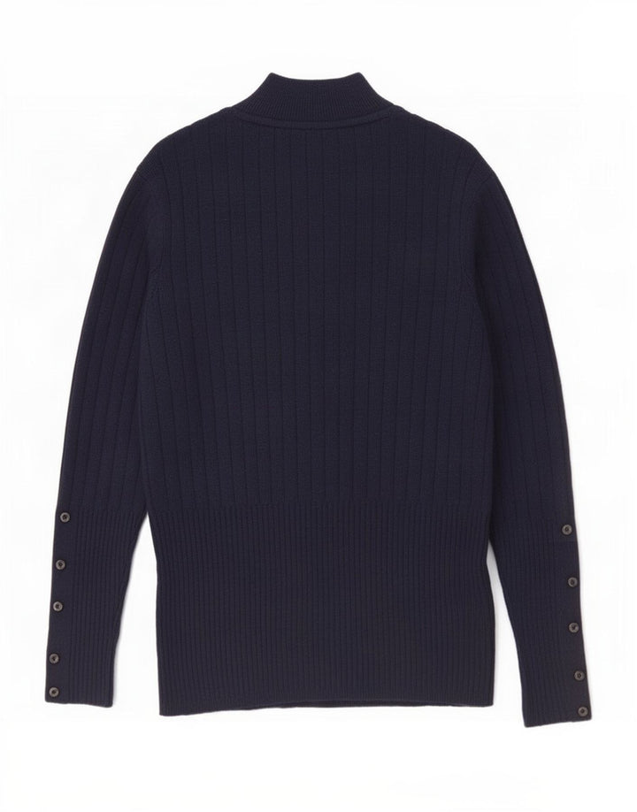 Marks & Spencer Rollkragenpullover für Damen, Gr. 12, mittelgroß, Marineblau