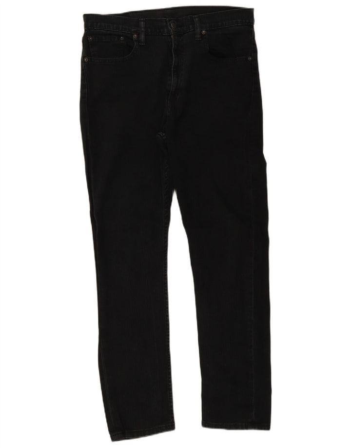 Levi's Herren Slim Jeans W34 L30 Schwarze Baumwolle