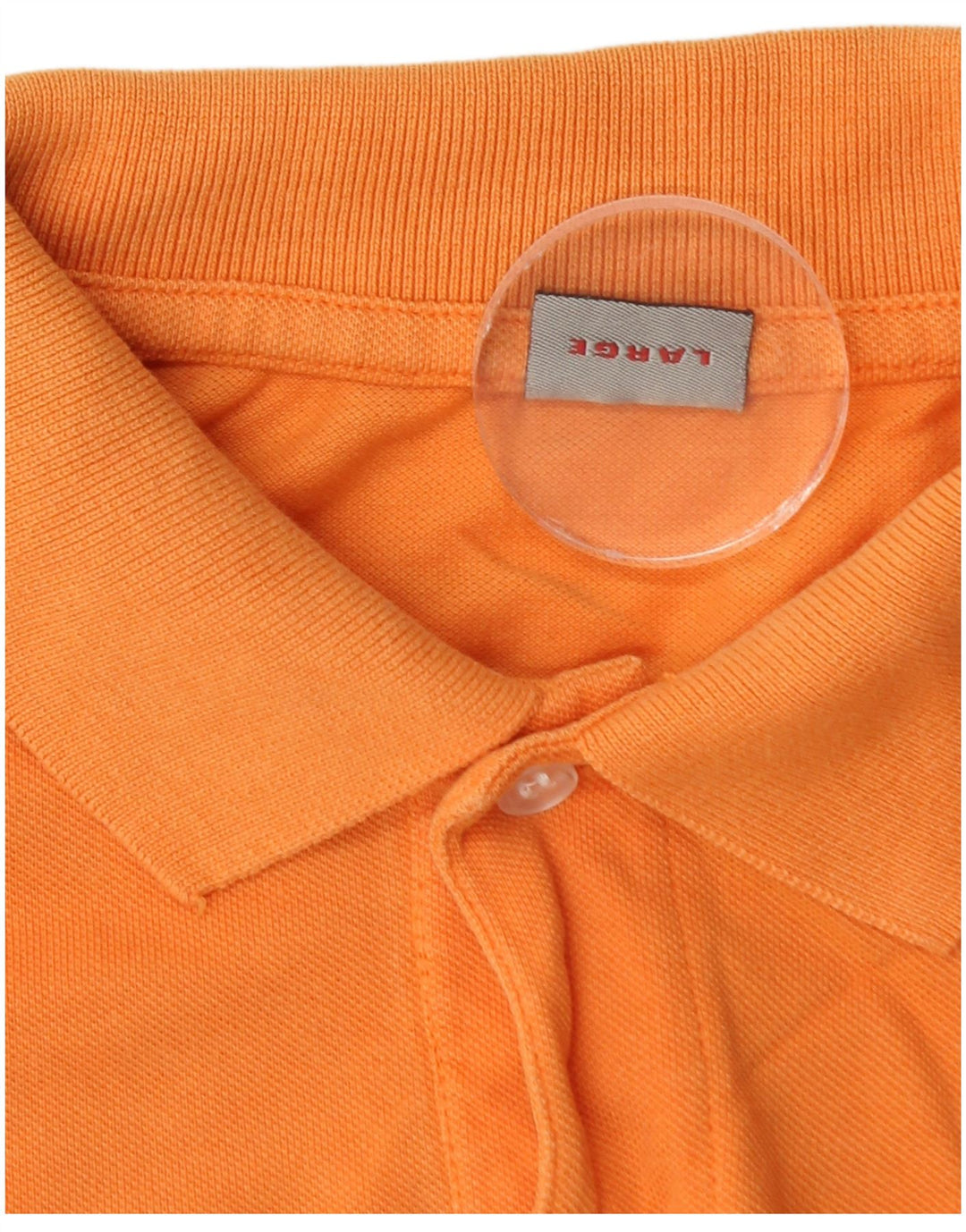 Kappa Herren Langarm-Poloshirt, groß, orange, Baumwolle