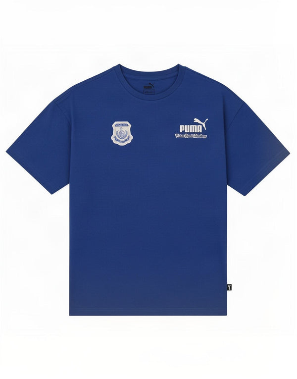 Puma Jungen Graphic T-Shirt Top 13–14 Jahre, blaue Baumwolle