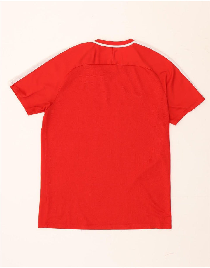 Nike Herren Dri Fit T-Shirt-Oberteil, groß, rot, Farbblock