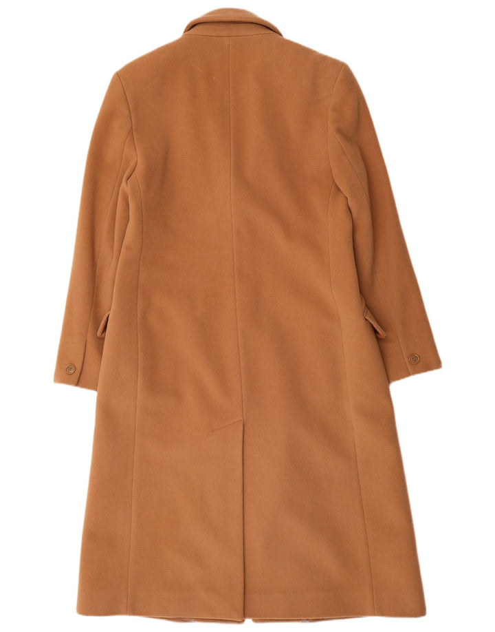 LAURA ASHLEY Damenmantel UK 14 Große braune Schurwolle