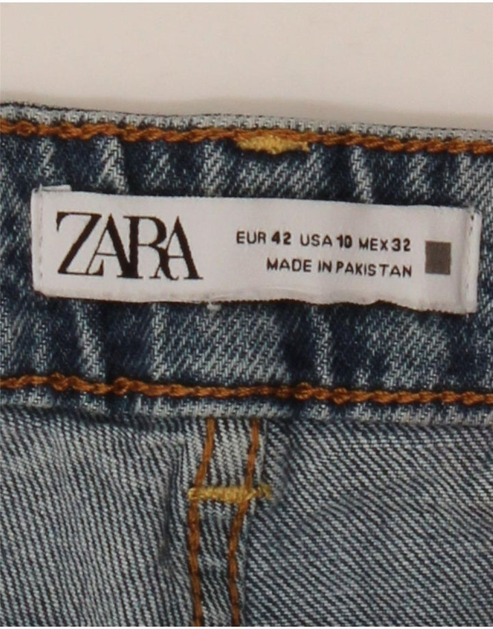 ZARA Damen Straight Jeans EU 42 Large W32 L26 Blau