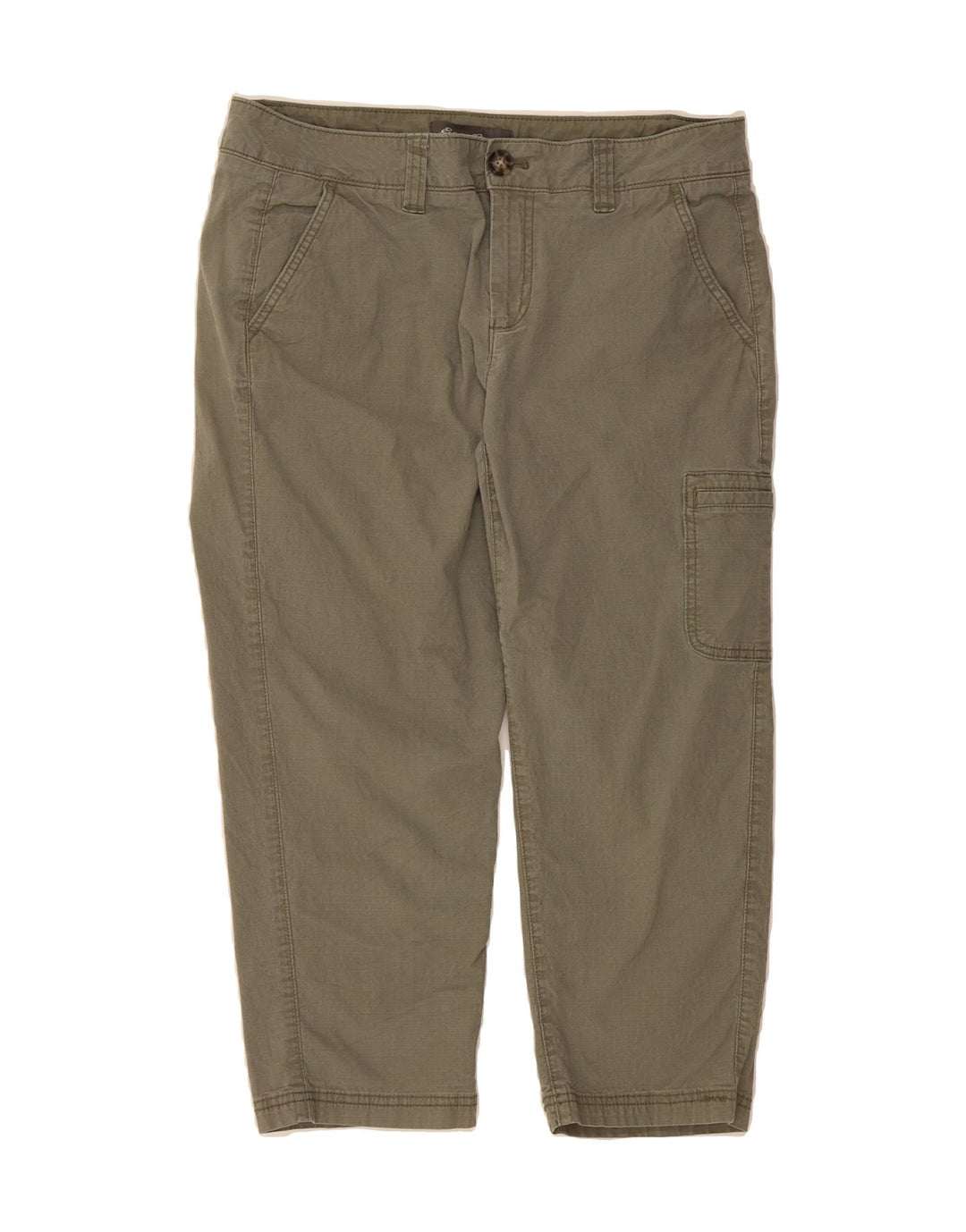 EDDIE BAUER Womens Cargo Capri Trousers US 12 Large W34 L23 Green Check Vintage Eddie Bauer and Second-Hand Eddie Bauer from Messina Hembry 