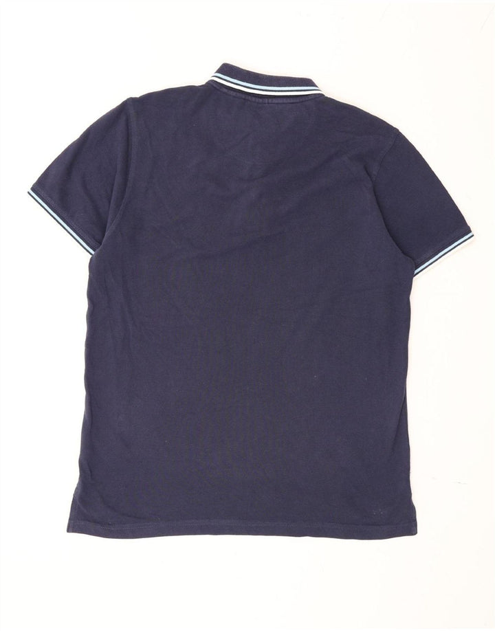 Pierre Cardin Herren-Poloshirt mit normaler Passform, mittelmarineblaue Baumwolle