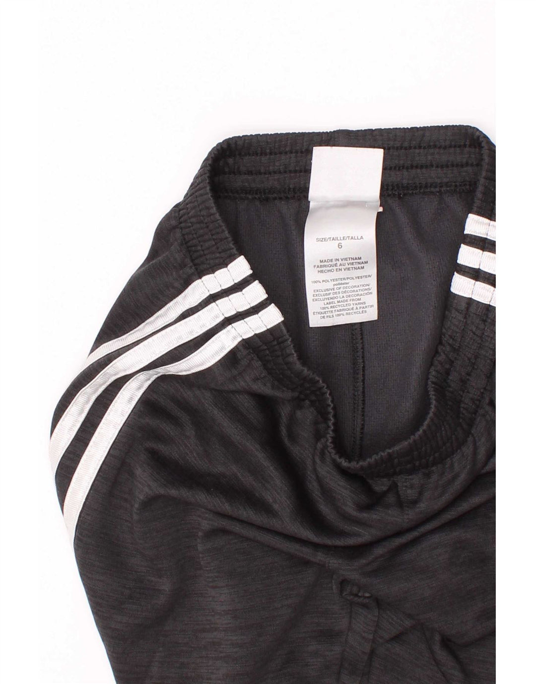 Adidas Jungen-Trainingshose, Jogginghose, 5–6 Jahre, grau geflecktes Polyester