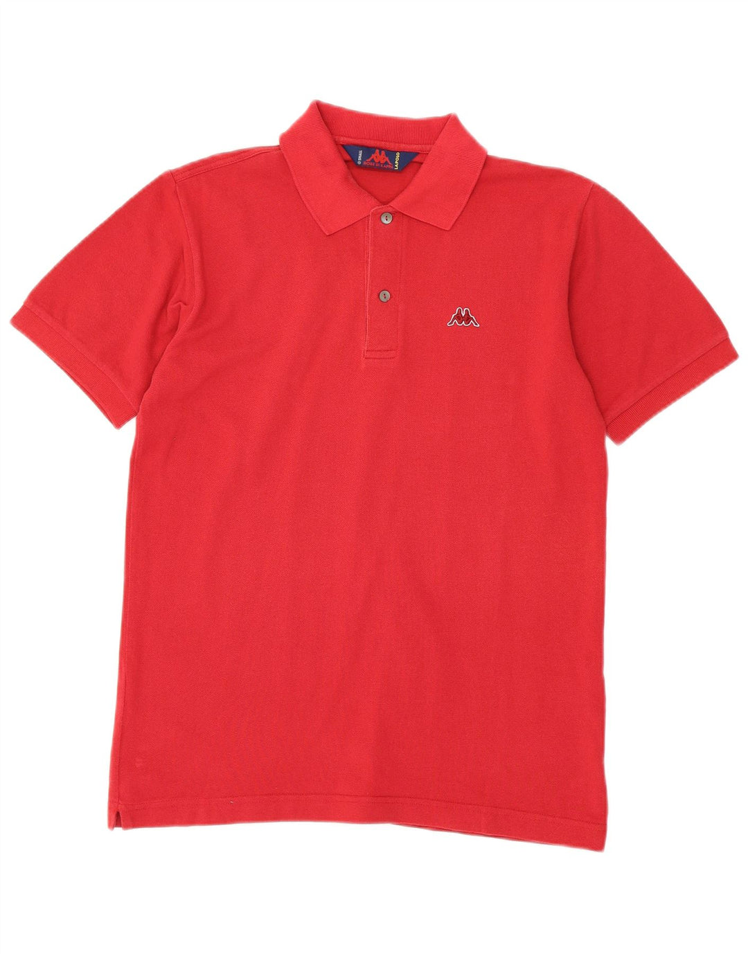 Kappa Herren-Poloshirt, klein, rote Baumwolle