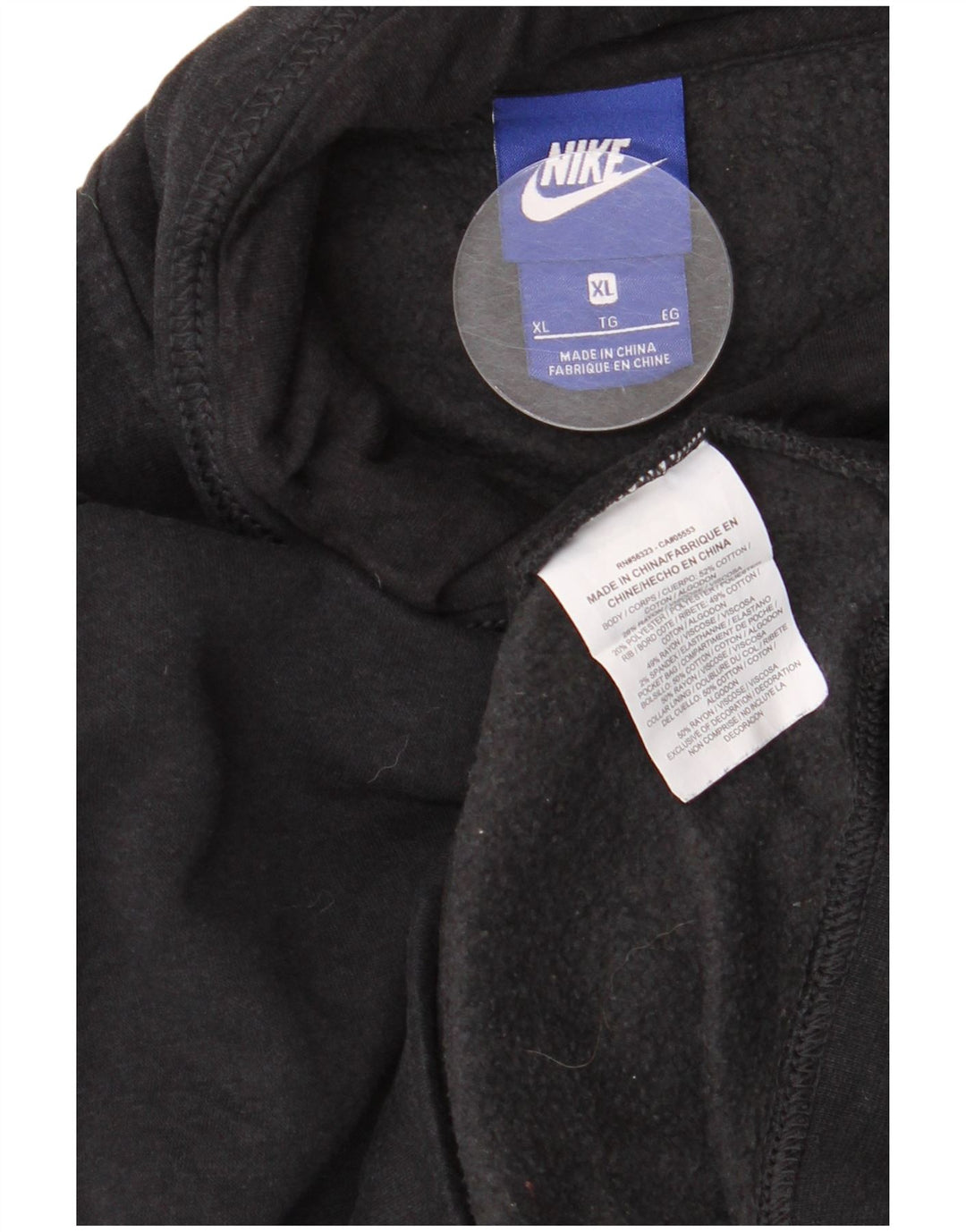 Nike Damen-Sweatshirt mit Rollkragen, UK 18, XL, Schwarz, Viskose