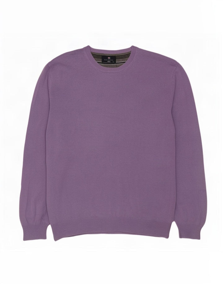 Marks & Spencer Herren Blue Harbour Rundhalspullover Pullover 2XL Lila