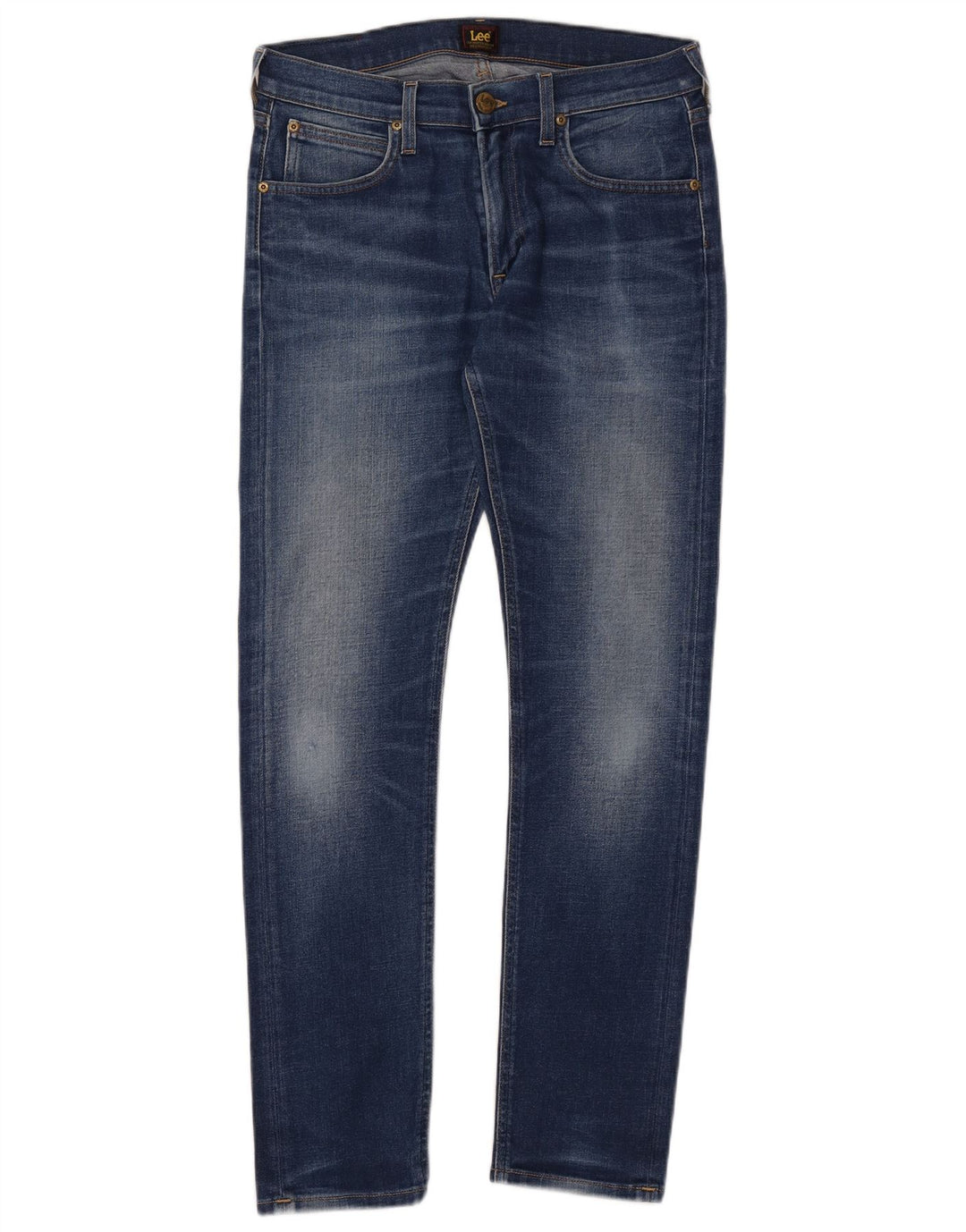 Lee Herren Luke Slim Jeans W30 L32 Blaue Baumwolle