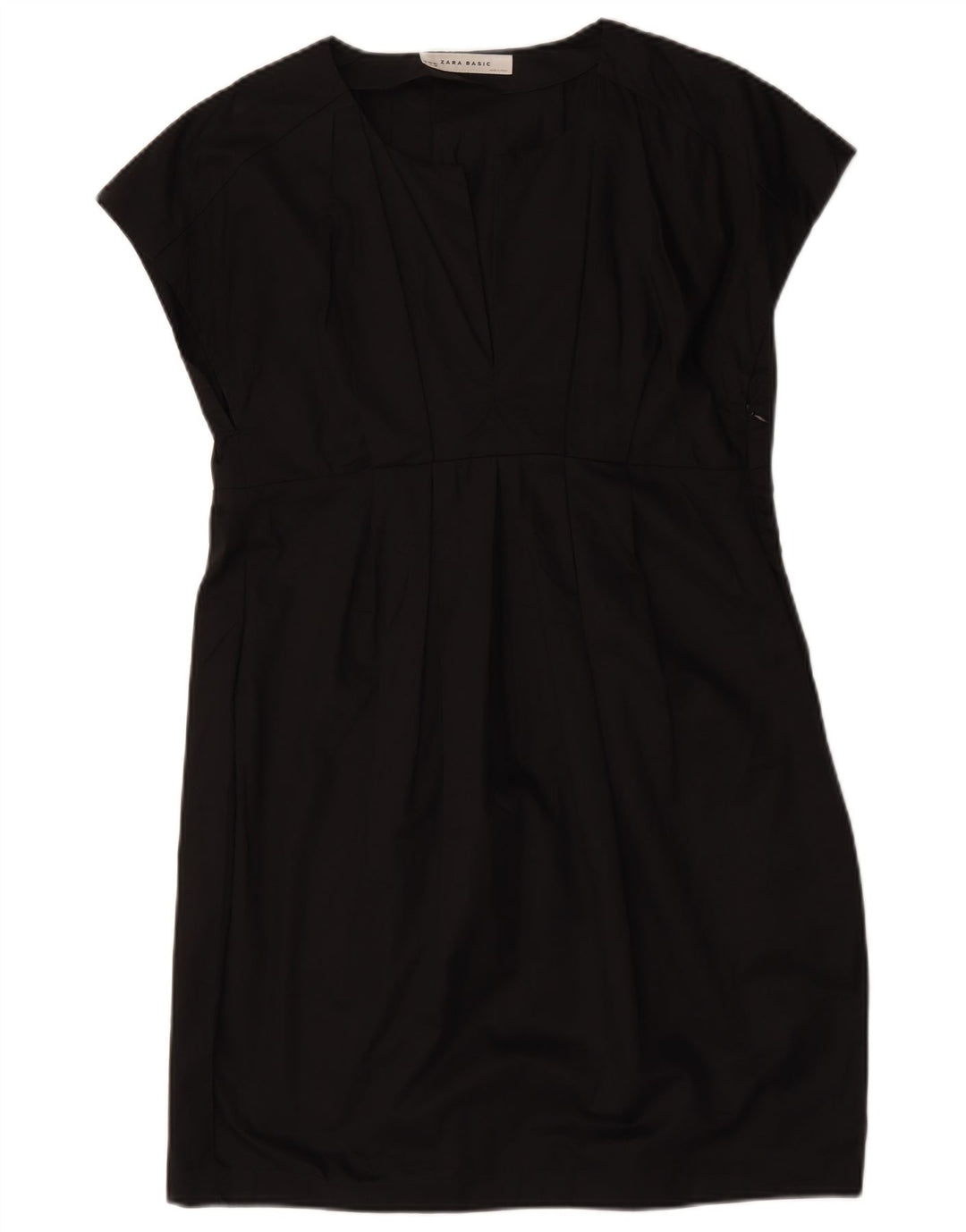 Zara Damen Etuikleid UK 14 Große schwarze Baumwolle