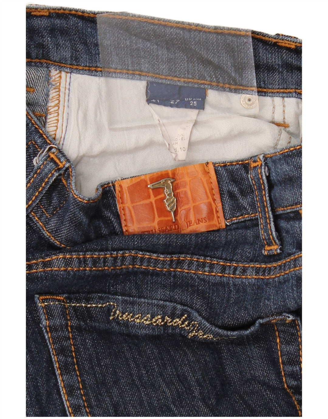 TRUSSARDI Damen Straight Jeans W25 L30 Marineblau